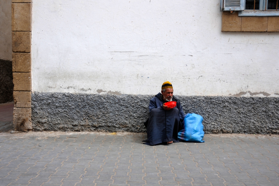 Man in the street, Morocco - Image by Kristian Bertel