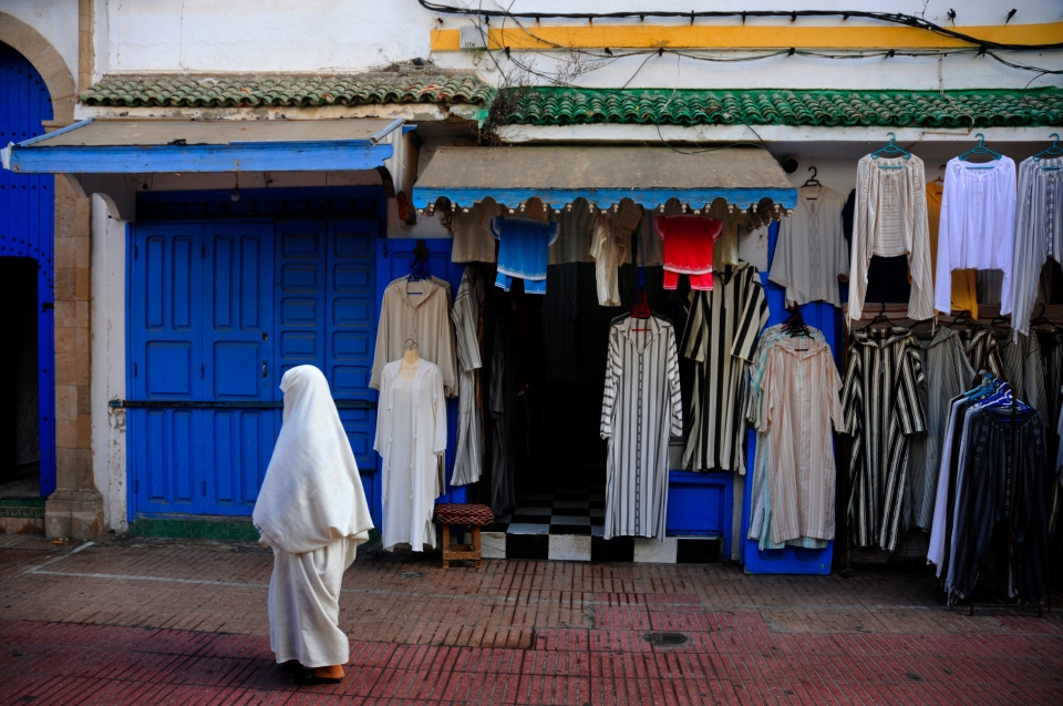 Woman in the street, Morocco - Image by Kristian Bertel