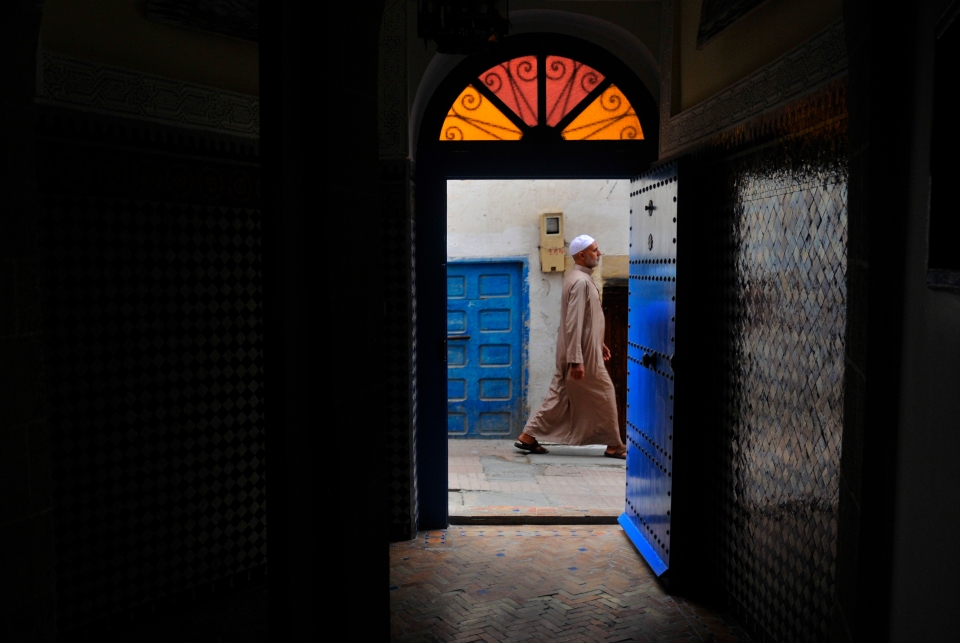 Man walking by the door, Morocco -  Kristian Bertel
