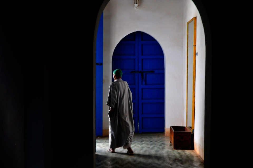 Man in the hall, Morocco