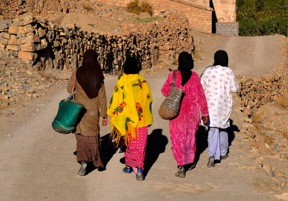 Women in the mountains, Morocco - Image by Kristian Bertel