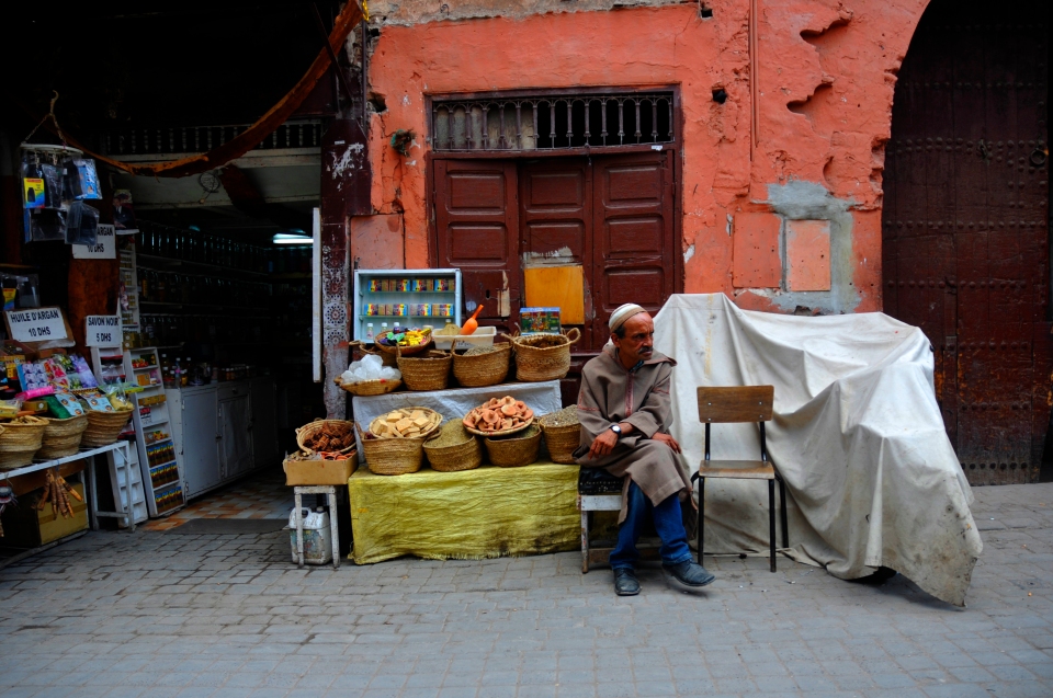 Shopping street, Morocco - Image by Kristian Bertel